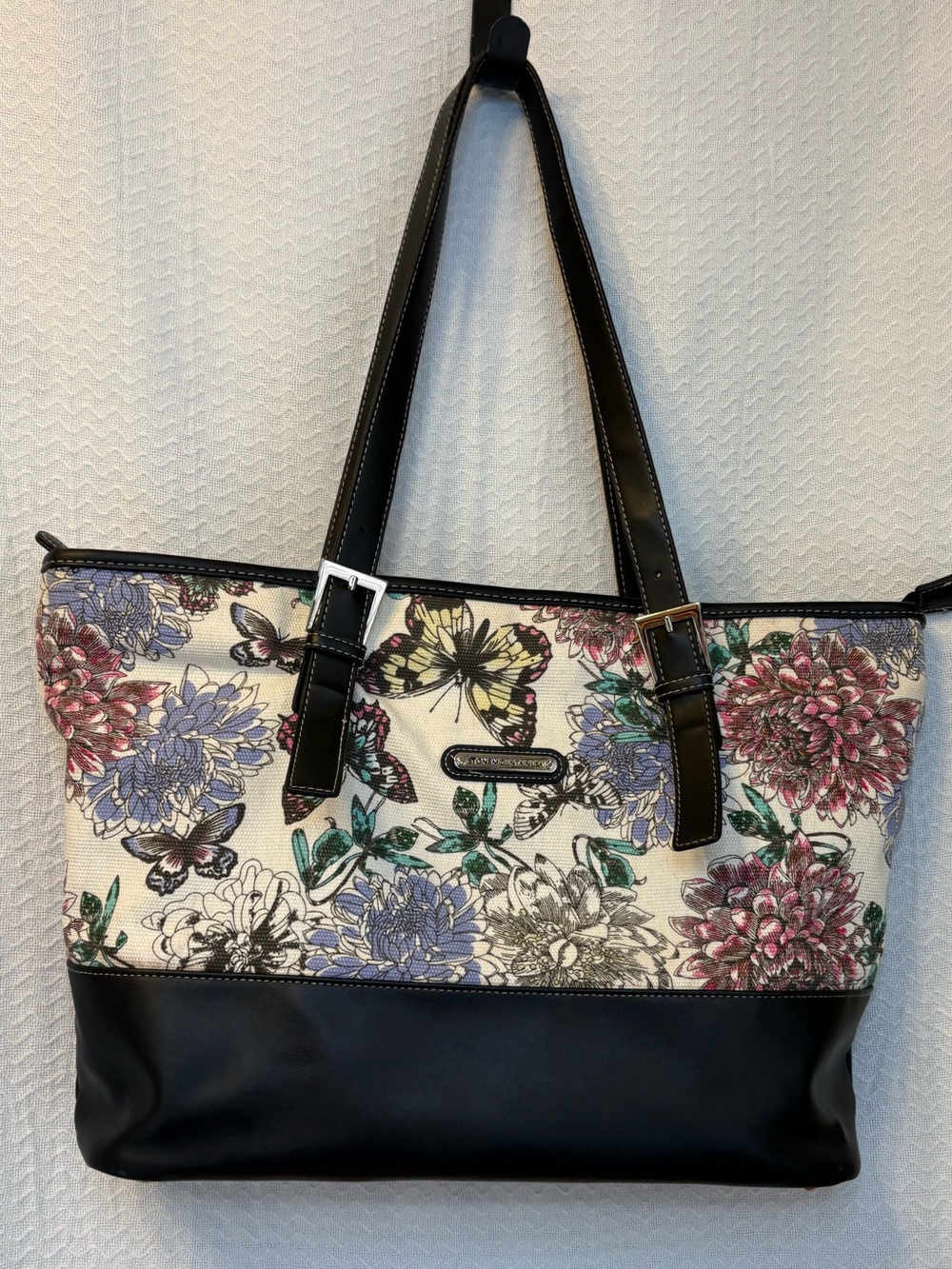 Stone Mountain USA floral garden 
party tote bag.